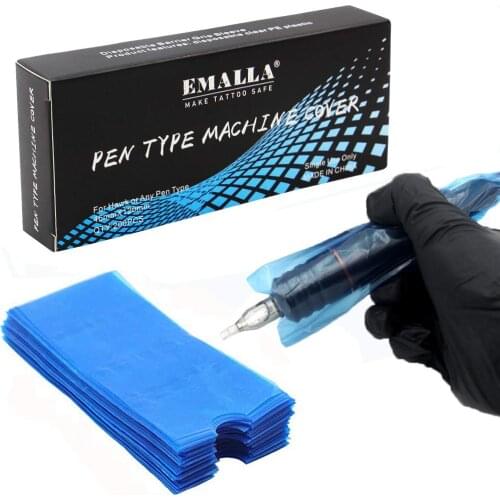 200Pcs/ Box Portable Tattoo machine pen Bag Cover Machine Pen cover Tattoo Machine tattoo accessories Permanent make up machine