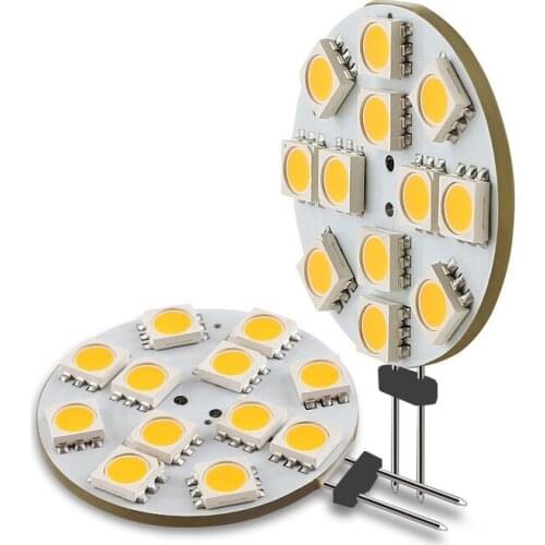 The Lowest Price G4 LED Bulb 12v SMD5050 6/9/12/24 Leds LED Boat Light White / Warm White Bulb Lamp