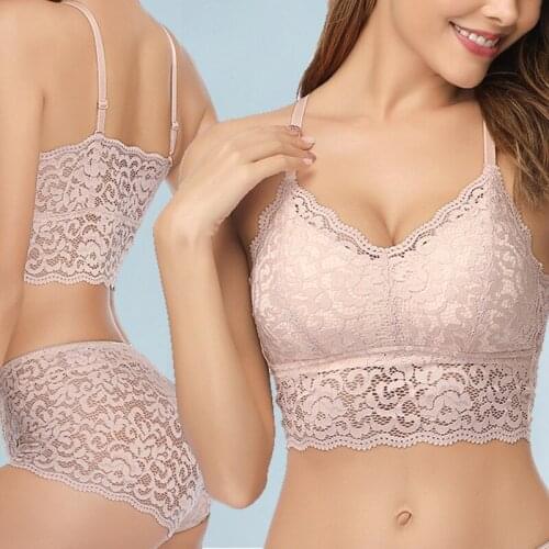 Sexy big size lingerie womens thin lace no steel ring bra