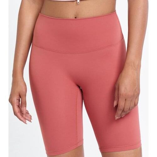 Summer Super High Rise Buttery-Soft Yoga Workout Biker Shorts Women Naked-feel Four-Way Stretch Gym Fitness Sport Long Shorts