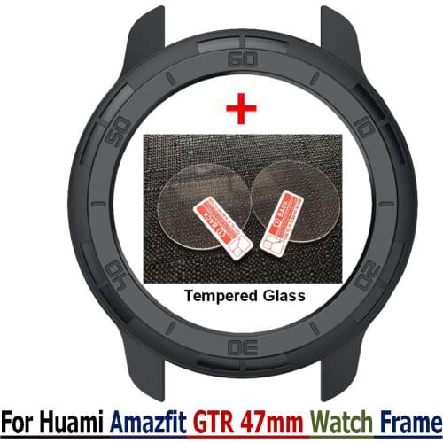 2 In1 PC Frame Cover For Amazfit GTR Watch band Ultra-thin TPU Protector case For Amazfit GTR 47mm/42mm Screen Film Bracelet