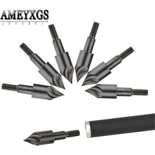 50pcs 100grain Arrowhead Target Arrow Head Point Tips Carbon Steel Broadhead For Shooting Training Archery Hunting Accessories