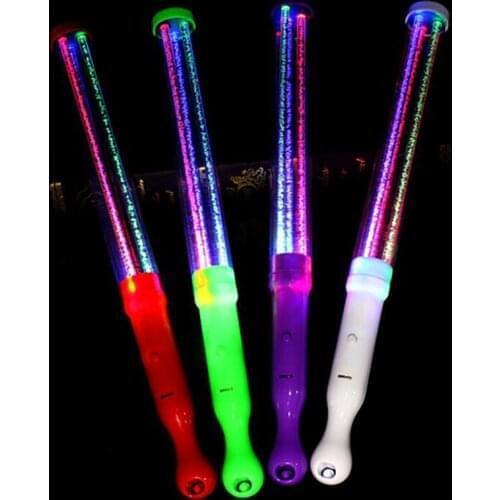 LED Glowing Bubble Stick LED Party Light Up For Neon Party sticks party Concert Wedding Celebration Festival Decoration Supplies