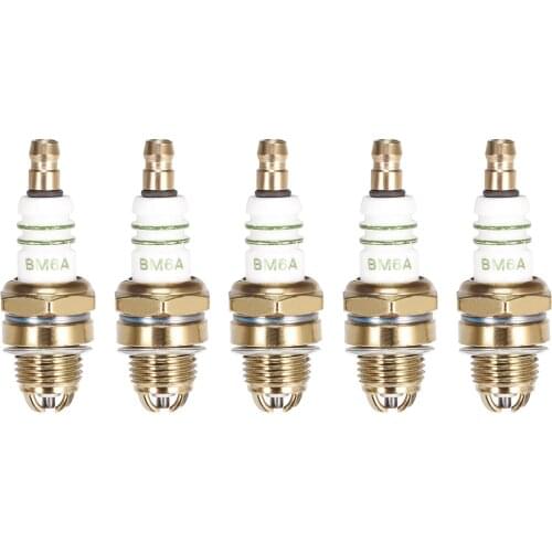 Uxcell BM6A Spark Plug 3 Electrode for M7 / L7T / CJ8 / 1560 Spark Plugs Replacement , 5pcs