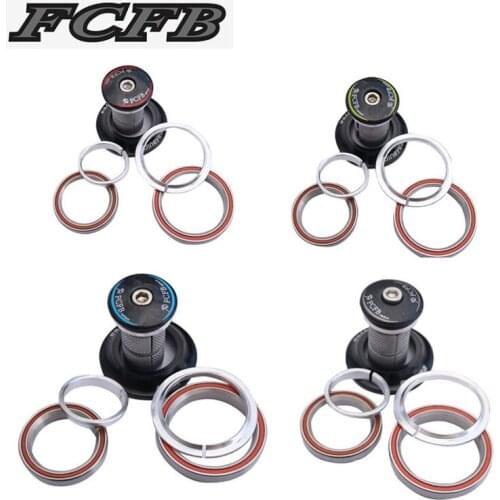 FCFB bike parts Tapered bicycle headset 1-1/8"-1-1/2" for Tapered Road/TT/MTB bicycle headset bike Available green blue red gray