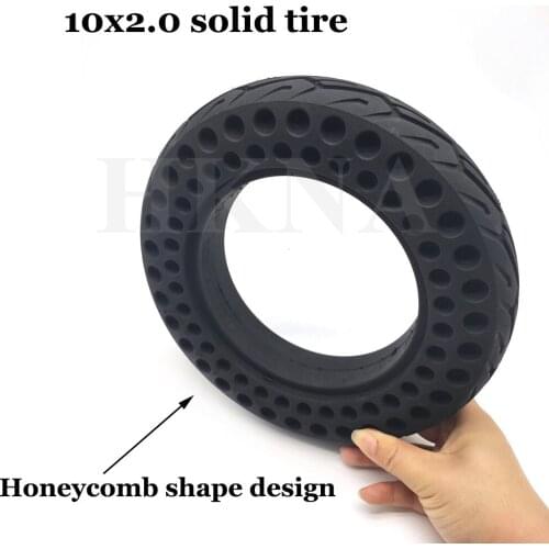10x2.0 Explosion-Proof Solid Tire 10 inch Universal Wear-resisting Non-inflatable Honeycomb Solid Tyres Electric Scooter Wheel