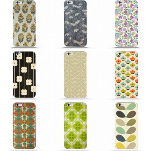 Wexoeq For Huawei G7 Y6 II Y7 For Xiaomi Redmi Note 2 3 5 Mi 3 4 4C 4I 5S 5X 6X 8 SE Pro Soft Protective Yellow Orla Kiely Folio