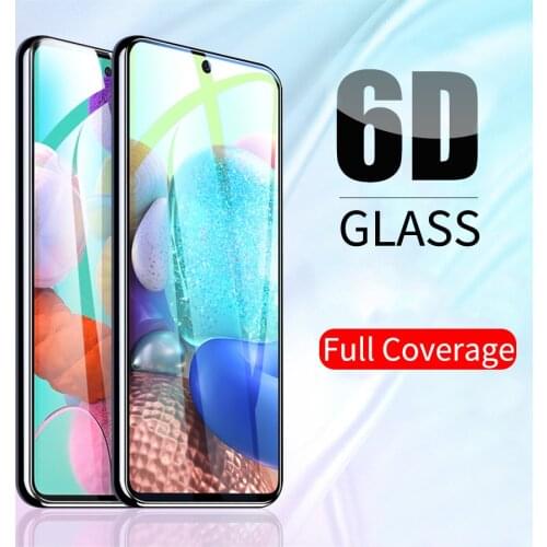 6D Full Glue Cover Tempered Glass For Samsung Galaxy A51 A71 A31 A41 A11 M31s M21 M31 A21s Note 10 S10 Lite Screen Proetctor