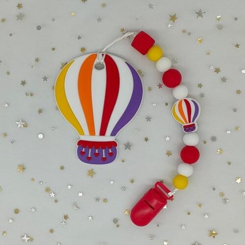 Baby Pacifier Clip Holder Set Food Grade SIlicone Teether With Nipple Chain Teething Toys Nursing Dummy Clip Chain Sensory Toy