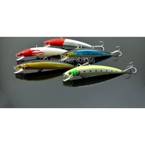 10pcs 11.5cm/19g 3D eyes Minnow Hard fishing lure Plastic fishing lure Free shipping