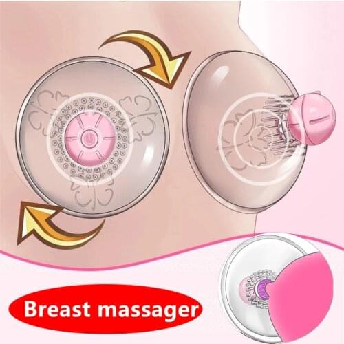 12 Frequency Rotary Breast Pump Bra Vibrator Wireless Electric Nipple Sucker Cup Breast Enlargement Massager Sex Toys For Women