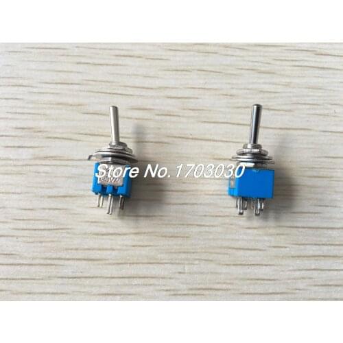 3 Pcs AC 125V 3A 6 Pin DPDT On/On 2 Position Mini Toggle Switch SMTS-202