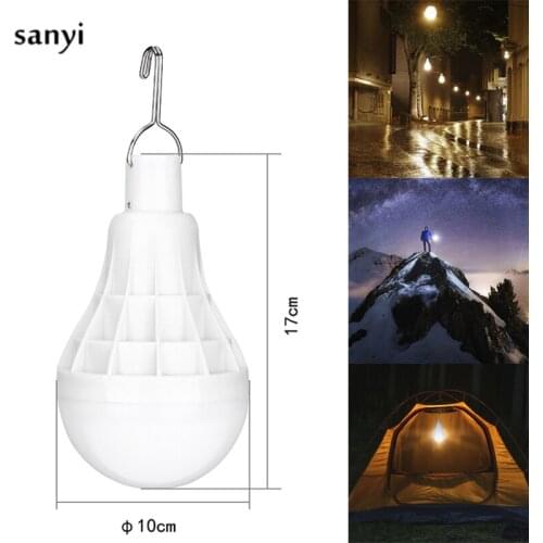 30W Multifunction USB Rechargeable Portable LED Lamp Bulb Emergency lamp with Switch and hook up Outdoor Camp Climbing Lighting