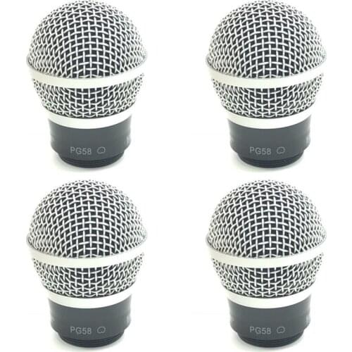 4pcs Replacement Cartridge Capsule Head for Shure RPW110 PG58 Wireless Microphone