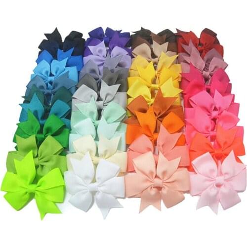 40pcs/lot length 8cm Ribbon Bow without Hairclip hair bows hairpin Just Bowknots clothing DIY hair accessories