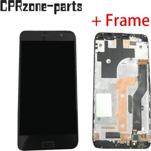 5.5" Black / White with frame For Lenovo Zuk Z1 Z1221 LCD display with touch screen digitizer sensor panel assembly