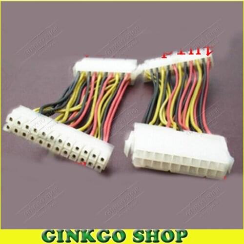 5pcs/lot 20P to 24P Power Cable 20 pin to 24 pin Motherboard Power Adapter Cable Free Shipping