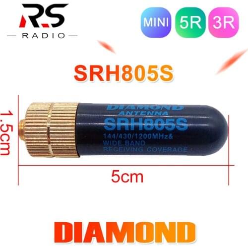 DIAMOND Antenna SRH805S SAM-F for BAOFENG UV-82 3R 5R 9R Dual Band 144/430MHZ Walkie Talkie Outdoor Activity Samll antenna