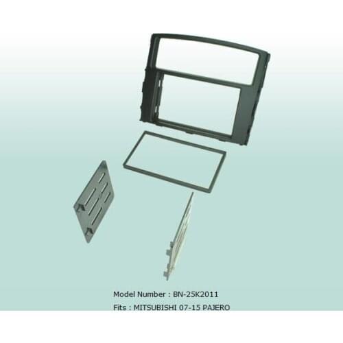 Car Fascias 2 Din Audio Panel Fascia Dash Frame Kit For Mitsubishi Pajero 2007 2008 2009 2010 2011 2012 2013 2014 2015