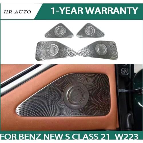 Ambient Light LED treble speaker 64 colors car 3D rotation light tweeter fit for Benz new S class 2021 W223