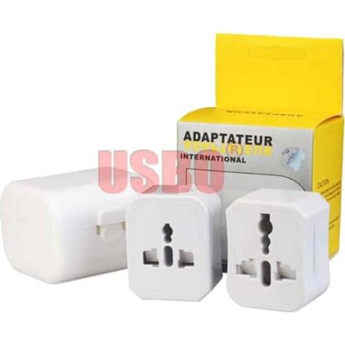 White Combined multi-function global travel adaptor Plug universal socket convertor for EU German Franch AU US UK