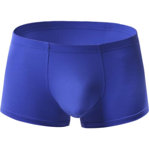 Men Boxers Silky Gay Underwear Sexy Boxer Low Waist Homme Underpants Cueca Boxer Men Underwear Ropa Interior Hombre Men Panties