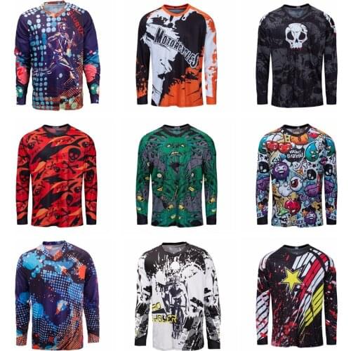 Cycling Jersey Men Spring Winter Long Sleeve Shirts Bicycle Clothing MTB Riding Breathable Quick dry Bike Jerseys Top Maillot