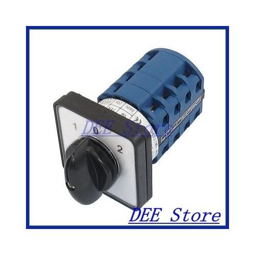 Electric 3 Position 16 Terminals Rotary Cam Changeover Switch 660V 20A