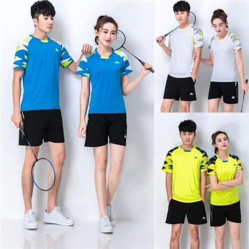 Tennis shirts kit Women/men, Badminton shirt clothes, table tennis jerseys ,Quick dry sports game training ping pong shirts 6905