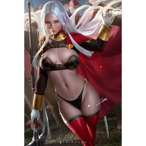 Custom Print Anime Game Sexy Girl Edelgard Art Posters Wall Hanging Picture Canvas Painting for Living Room Bedroom Decoration