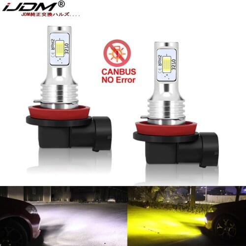IJDM Canbus H8 H11 LED Bulbs for Lada Kalina Granta Vesta SW Larina NIVA II Priora XRAY LED DRL Fog Light Bulb Lamp 6000k 3000k