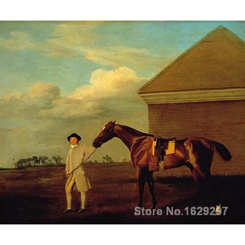 Paintings for living room wall Firetail and Trainer on Newmarket Heath George Stubbs High quality Hand painted