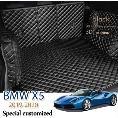 The Trunk Cargo Leather Liner Car Boot Liner Cargo Compartment Floor Carpet Mud For BMW X5 G05 2019-2020