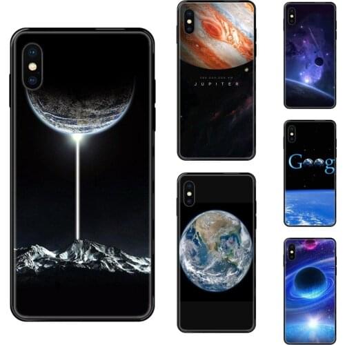 Beautiful Space Planet Black Soft TPU Accessories Case Professional For Samsung Galaxy A5 A6 A7 A8 A10 A10S A20 A20S A20E A21S
