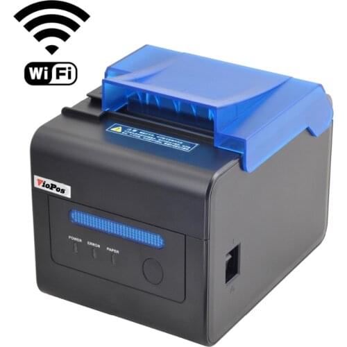 80mm High stability kitchen printer High speed 300mm auto cutter USB+Ethernet+Serial interface POS printer Big speaker remind