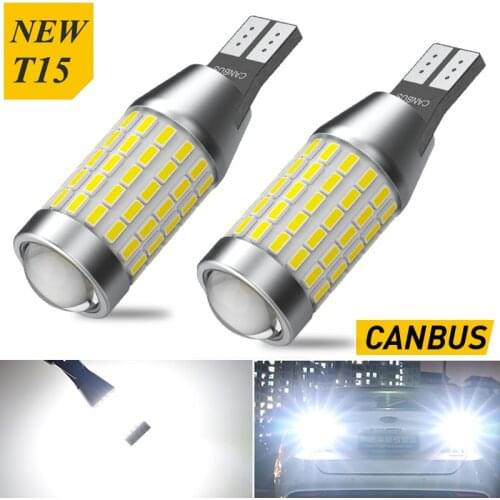 2x T16 T15 W16W 921 LED Bulb Canbus Car Auto Reverse Light For Mitsubishi Lancer 10 I200 ASX Pajero 4 Nissan Tiida Sentra Teana