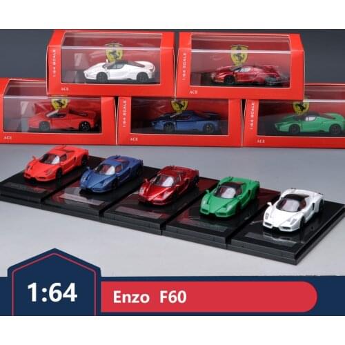 ACE alloy car model 1:64 multi-color supercar Ferrari F60 Enzo static simulation car model