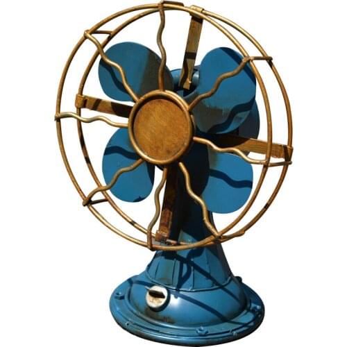 Fan Model Retro Nostalgic Ornaments TV Cabinet Decorations Home Accessorie For Living Room Office Desk Surface Panel Decoration