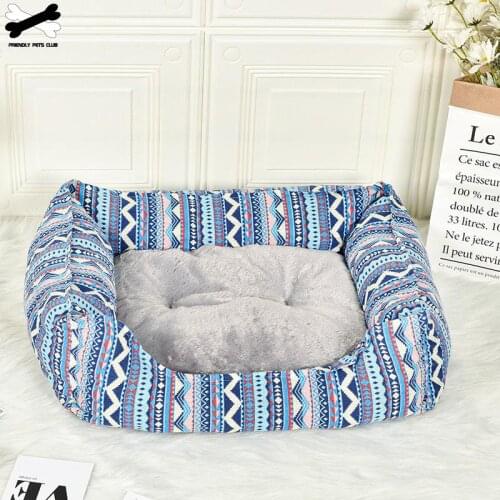 Dog Bed Soft Cushion Machine Washable Crate Pad Fill With Cotton Waterproof Bottom For Small Medium Large Dog Orthopedic Bed