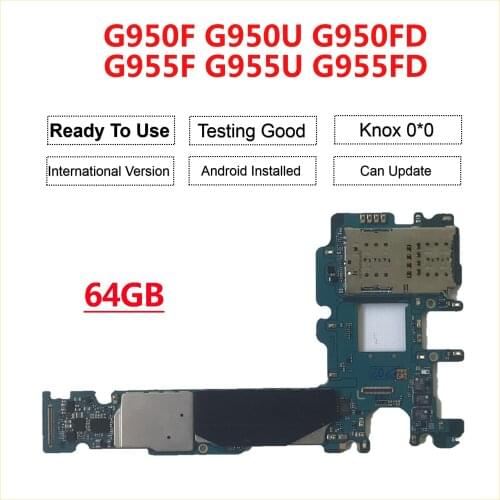 64GB Motherboard Unlocked Main Motherboard Replacement For Samsung Galaxy S8+Plus G955F G955FD G950FD S8 G950F G950FD G950U