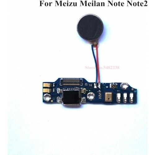Original USB Charging Port Dock Flex cable For Meizu Meilan Note 2 Note2 USB charger Plug Board With Vibrator Connector Replace