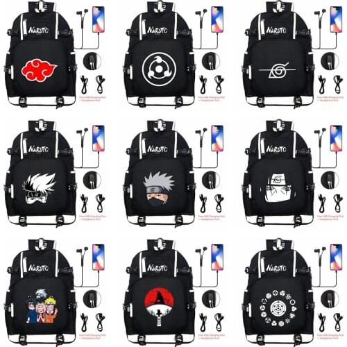 Anime Hokage Konoha Kakashi Backpack Print Cosplay Travel Shoulder Laptop Bags Cartoon Teens Kids SchoolBags Student Bookbag