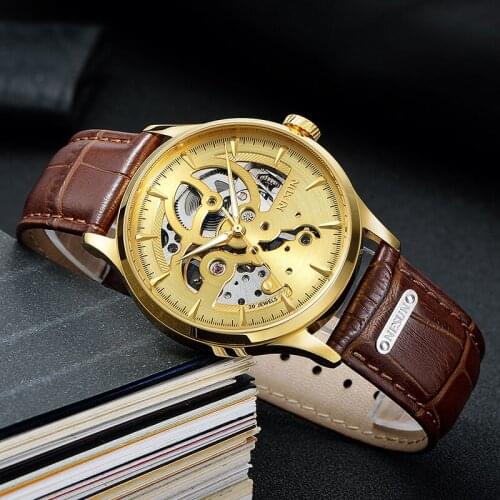Switzerland Nesun Skeleton Watch Men Luxury Brand Automatic Mechanical Mens Watches Sapphire Crystal Waterproof clock N9502-5