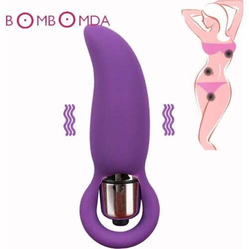 Silicone Vibrator Tongue Anal Backyard Massager Jumping Egg Tongue Shape Vibratoring Anal Plug Adult Product Sex Toys For Woman