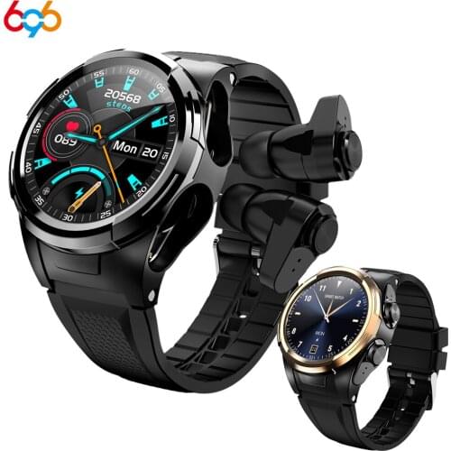 696 Smart Watch Men Bluetooth Earphones Body Temperature Thermometer Full Touch Screen Sport Smartwatch Smart S201 Wristband