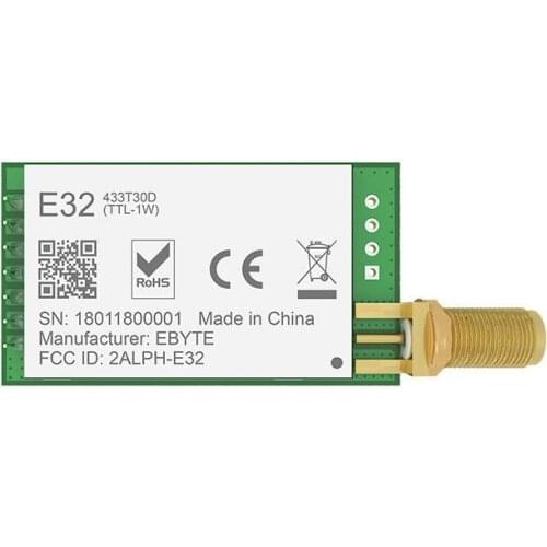SX1278 LoRa 433MHz 30dBm 1W Serial Port Transceiver E32-433T30D SMA Long Range 433 MHz rf Transmitter and Receiver