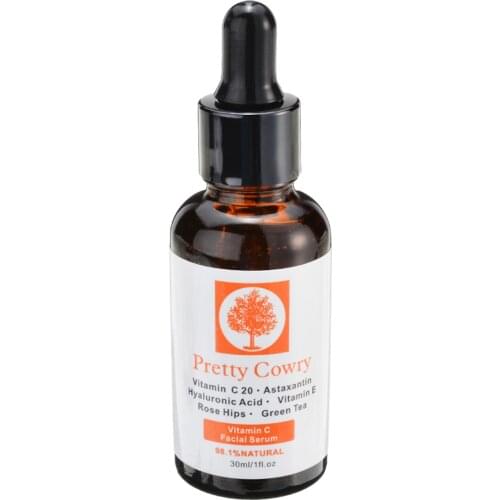 30ml Vitamin C Facial Serum Liquid Acne Removal Essence Hyaluronic Acid Anti Ageing Anti Wrinkle Skincare Brightening Skin