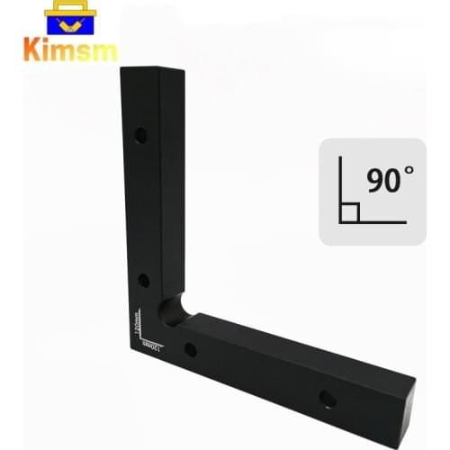 90 ° Right Angle Positioning Block Aluminum Alloy Right Angle Auxiliary Clamps Carpenter Square Ruler L-Shaped Woodworking Tools