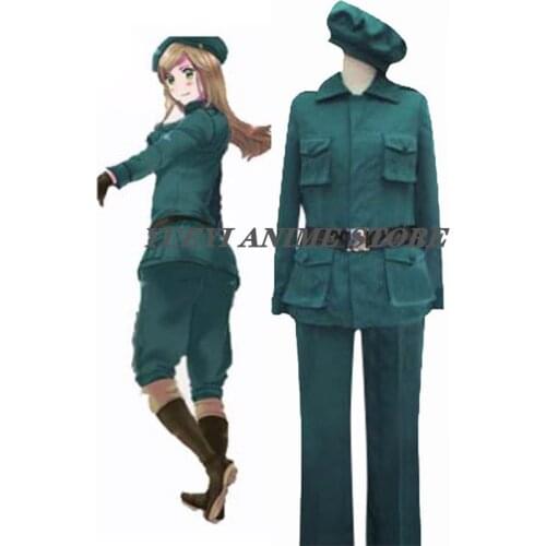 Anime Axis Powers Hetalia Uniform Hetalia Hungary Halloween Military Cosplay Costume customized any size