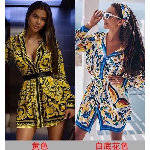 Vintage Blouses Dress 2020 Boho Women Paisley Print Spring Shirt Casual Loose Streetwear Long Sleeve Elegant